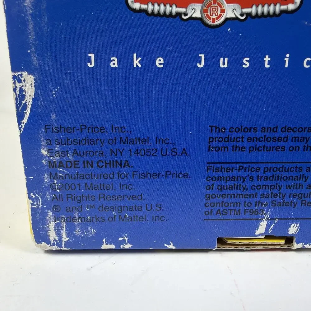 Vtg 2001 Fisher Price Rescue Heroes Jake Justice Motorcycle Highway Heroes New